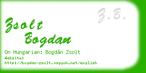 zsolt bogdan business card